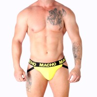 Macho MX25A Yellow Lycra Jockstrap for Men