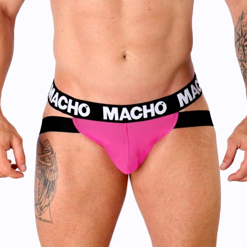 Macho MX28F Jockstrap Pink Neon | Support & Style