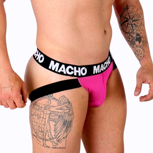 Macho MX28F Jockstrap Pink Neon | Support & Style