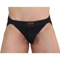 BURN - 003 Jockstrap Brillante Negro para Comodidad y Estilo