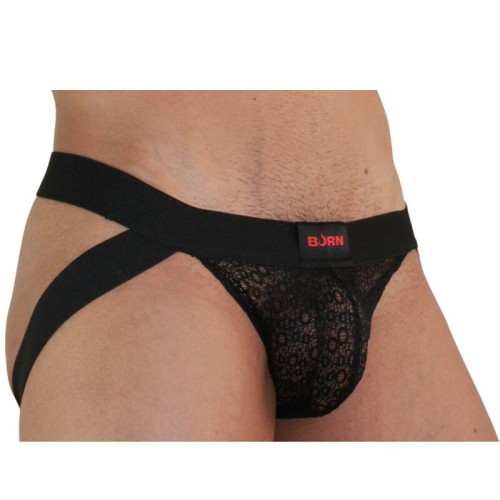 BURN Jockstrap Black Large for Comfort and Style