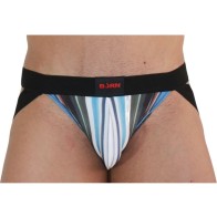 BURN 009 Multicolor Black Jockstrap