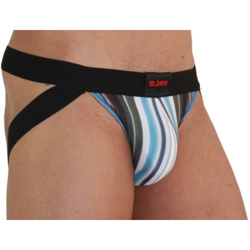 Burn 009 Multicolor Black Jockstrap L Sexy Underwear