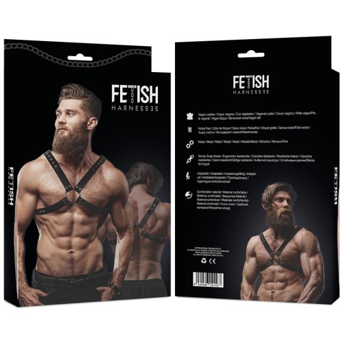 Vegan Leather Chest Harness for Men