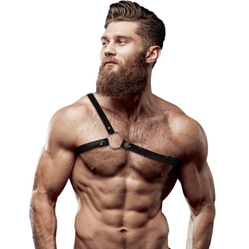 Leather Shoulder Harness - Bold Male Accessory