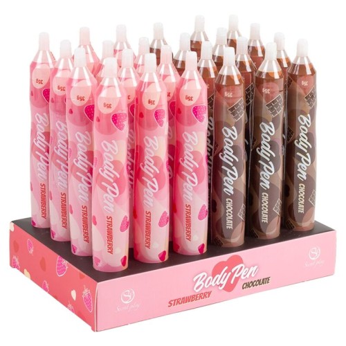 Secret Play Edible Body Paint Pens Display 24 Units