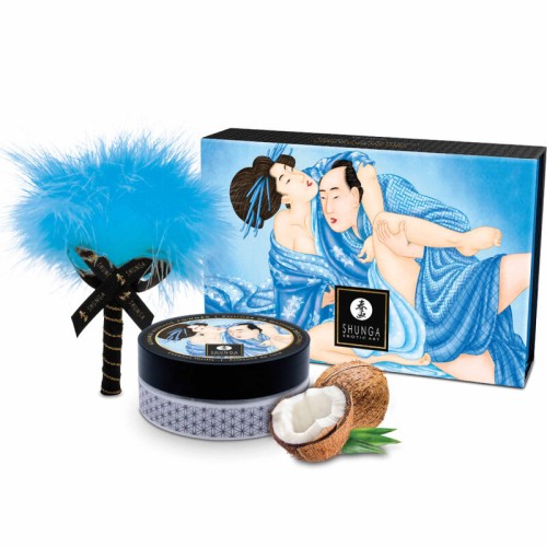 Kit Polvos De Masaje Comestible Sabor Coco - Shunga