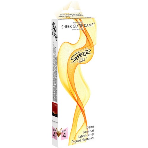 Sheer Glyde Dams - Strawberry Flavor for Oral Fun