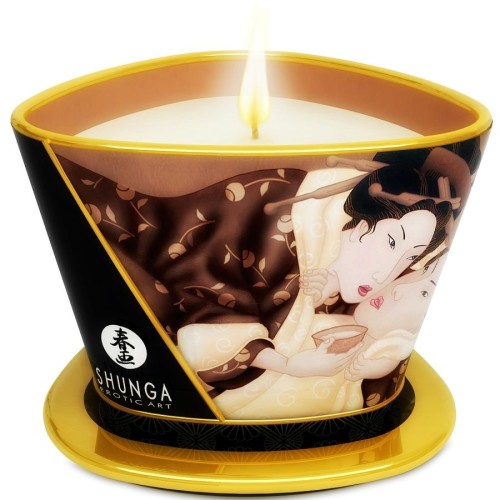 Shunga Mini Caress By Candlelight Chocolate Massage Candle 170ml