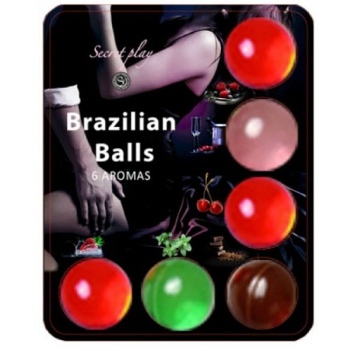 6 Hot Balls Fruit Scented Lubricant for Enhanced Pleasure