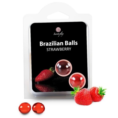 Secretplay Brazilian Balls with Strawberry Flavor - 2 Count