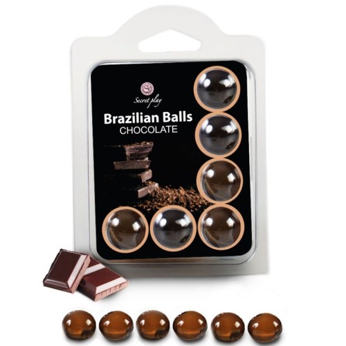 Secretplay Set of 6 Brazilian Chocolate Balls for Sensual Fun