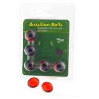 Gel íntimo Fresa Brazilian Balls para Placeres Íntimos