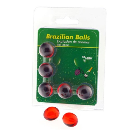 Gel íntegral Brazilian Balls Sabor Fresas & Champán