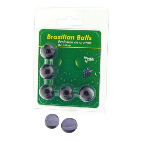 Brazilian Balls Edible Massage Gel Berry Flavor 5 Balls
