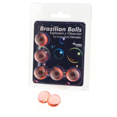 Brazilian Balls Exciting Gel With Vibration 5 Balls
