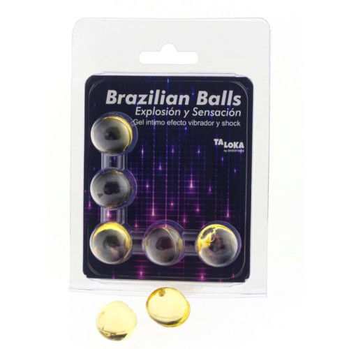 Brazilian Balls Exciting Gel with Vibration Effect 5 Balls