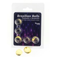 Brazilian Balls Exciting Gel with Vibration Effect 5 Balls