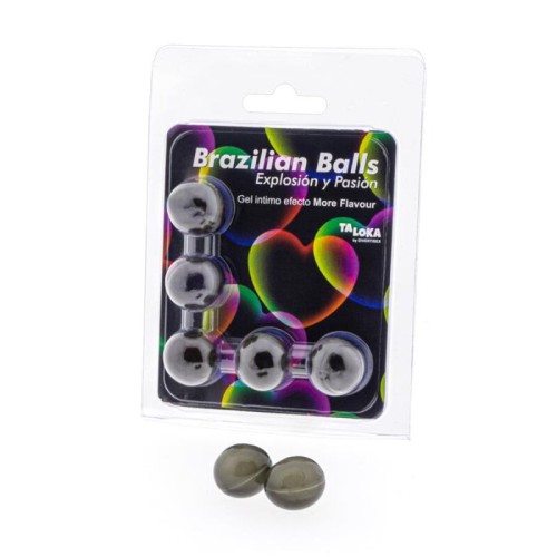 Brazilian Balls Gel Excitante Efecto More Flavour 5 Bolas