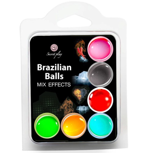Secret Play Set 6 Brazilian Balls Effects for Sensual Pleasure