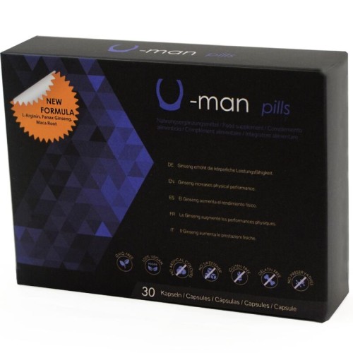 U-man Aumento Tamaño Pene Y Potencia Sexual - 30 Cápsulas