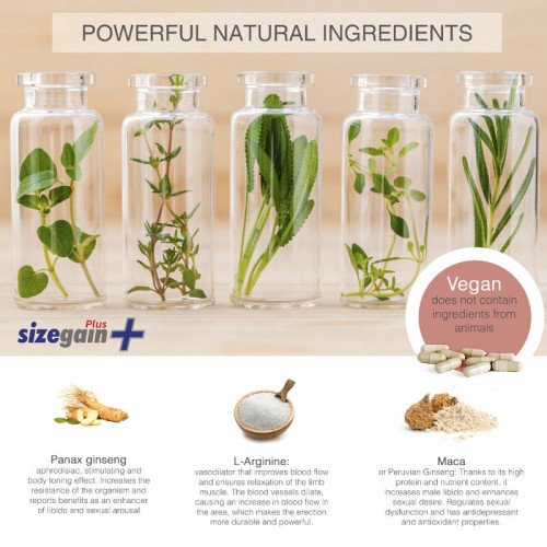 500 Cosmetics Sizegain Plus Penis Enlargement Pills