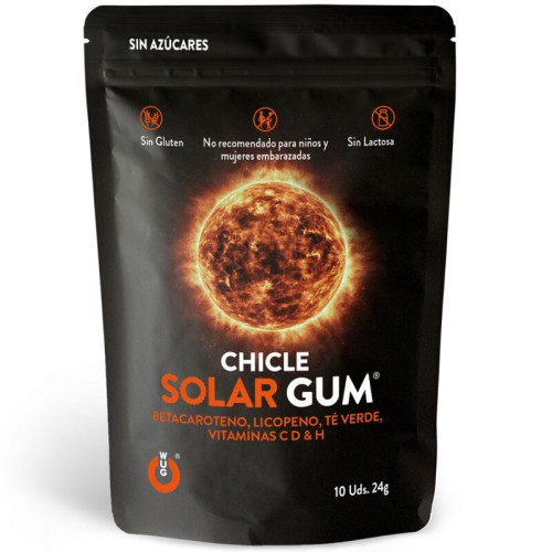 Chicle Bronceador WUG para Preparación Solar