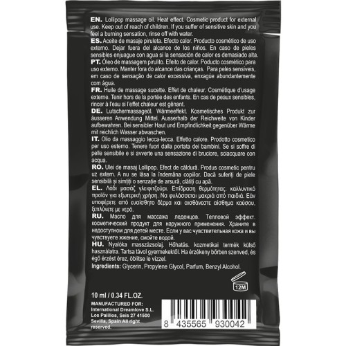Coquette Chic Desire Kissable Massage Oil Lollipop 10ml