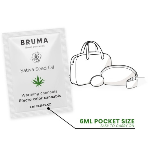 6 ml Sliding Gel with Heating Effect Cannabis Flavor - Exciting Intimacy