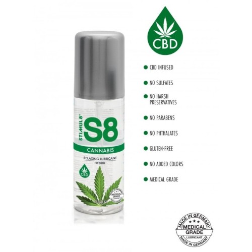 S8 Cannabis Hybrid Lubricant 125ml