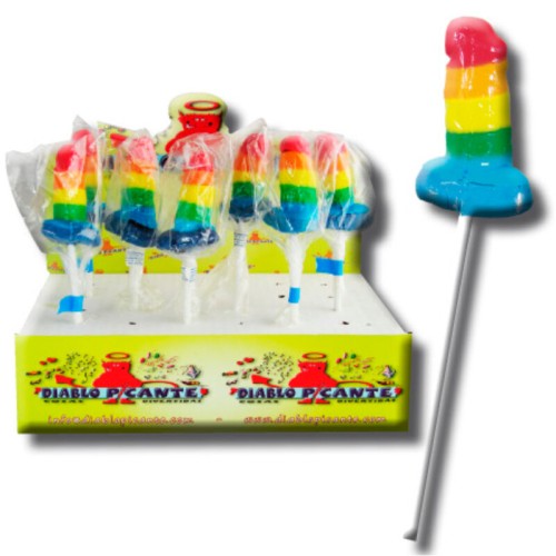 Piruleta de Gominola Pride para Fiestas Divertidas