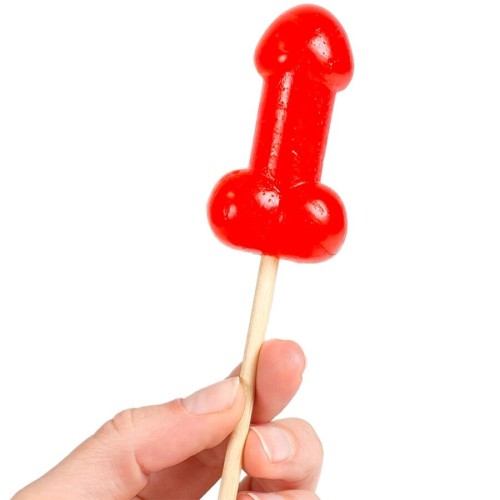 Cherry Penis Lollipop with Warming Spicy Effect - Sweet Fun