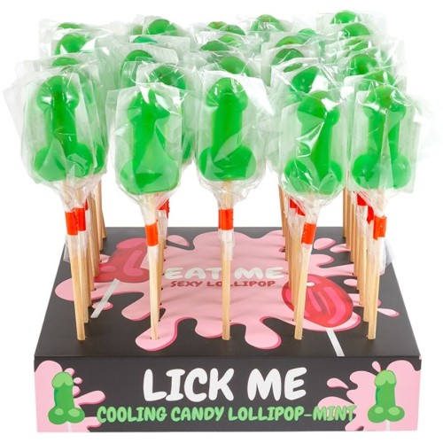 Secretplay Lollipop Shaped Candy Penis Mint Cold Effect 40 Units - Fun Edible