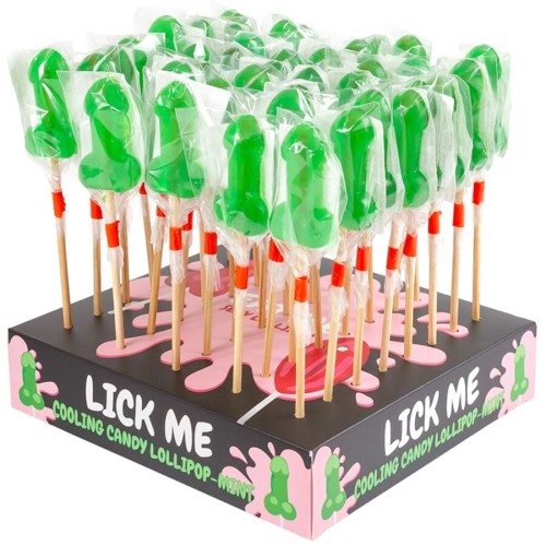 Secretplay Lollipop Shaped Candy Penis Mint Cold Effect 40 Units - Fun Edible