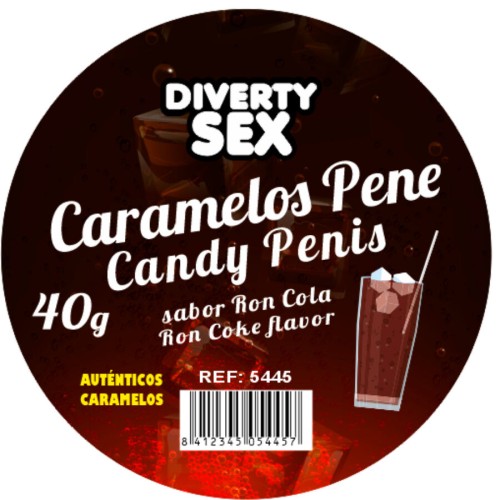 20 Penis Candies with Rum Cola Flavor