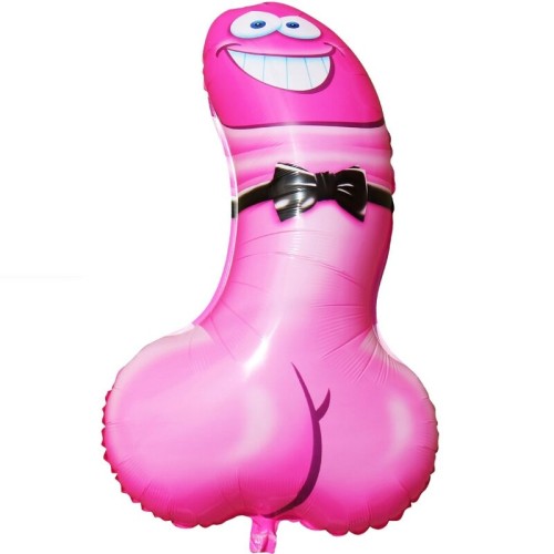 Pink Penis Shaped Balloon - Fun Party Decoration