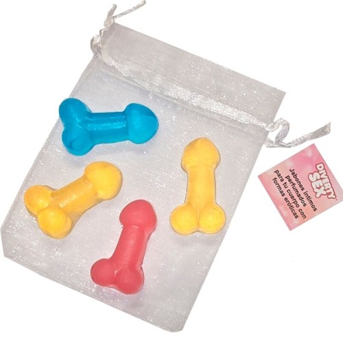 4 Mini Penis Shaped Soaps - Bachelorette Fun
