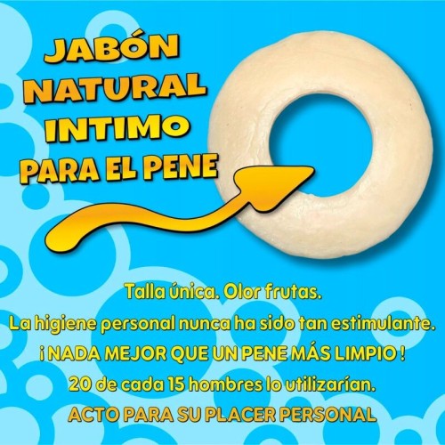 Jabón Higiene Masculina en Forma de Donut