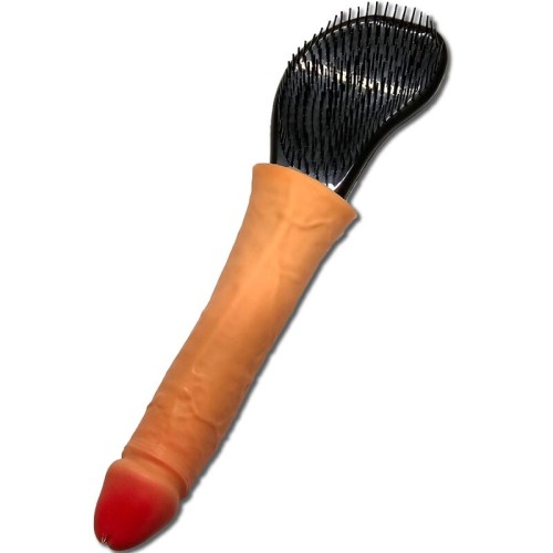 Humorous Penis Handle Hairbrush for Fun Grooming