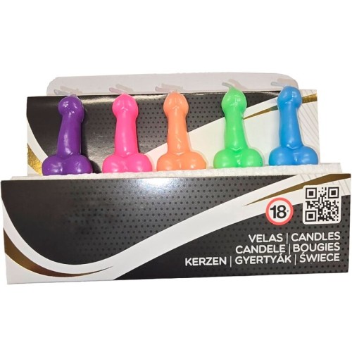 Box of 5 Penis Candles
