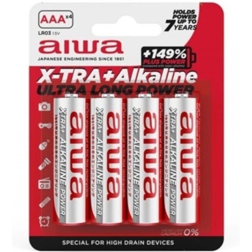 X-tra Alkaline AAA Batteries Blister of 4
