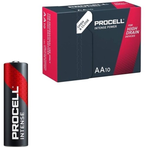 Intense Power Alkaline AA Batteries - Reliable Energy Box of 10