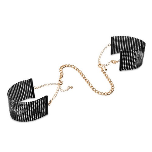 Bijoux Esposas de Malla Metálica Negra Deseo Metálico