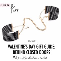 Bijoux Metallic Desire Black Mesh Handcuffs