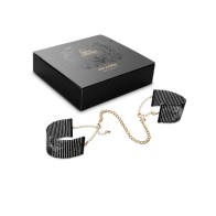 Bijoux Metallic Desire Black Mesh Handcuffs