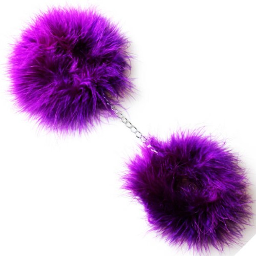 Secretplay Marabou Handcuffs Lilac | Fantasy and Fun