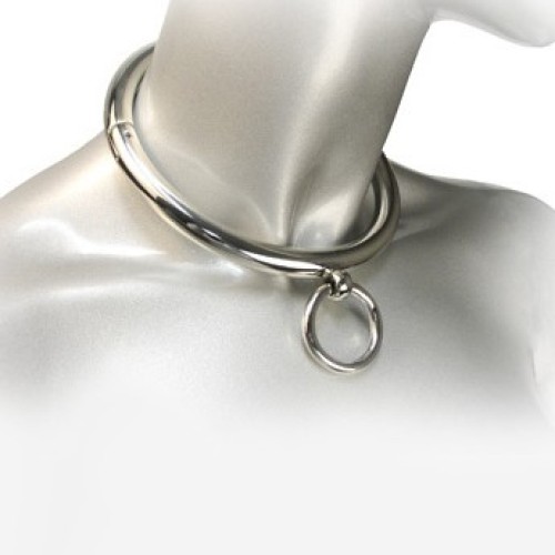 Bondage BDSM Collar with Ring 10 cm