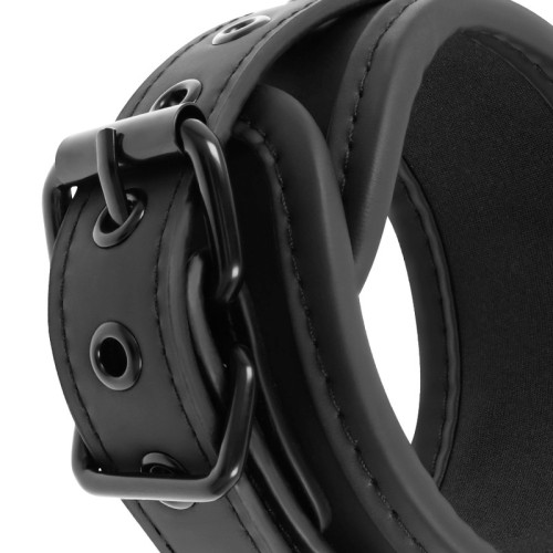 Fetish Submissive Open Legs Position Handcuffs Neoprene Lining