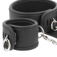 Fetish Submissive Vegan Leather Collar and Cuffs Set | BDSM Gear