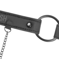 Fetish Submissive Gag Ring and Nipple Clamps for BDSM Fun